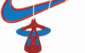 Swoosh X Spiderman Embroidery Design