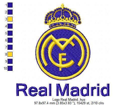 Real Madrid Logo Free Embroidery Design