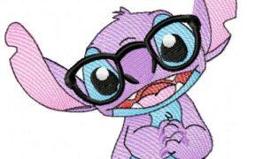 Stitch With Glasses Free Embroidery Design