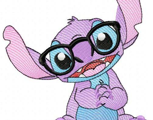 Stitch With Glasses Free Embroidery Design