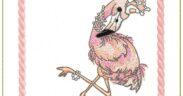 Flamingo Bird Free Embroidery Design