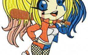 Harley Queen Free Embroidery Design