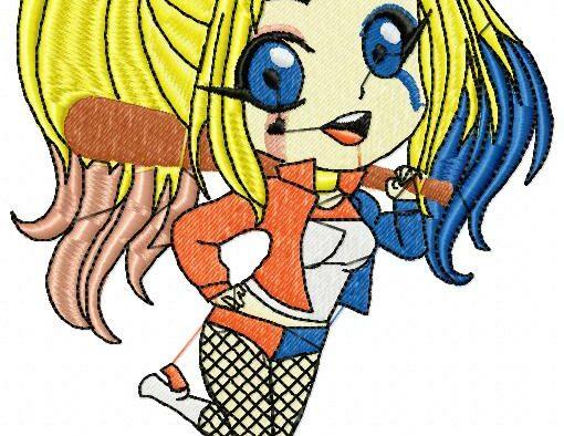 Harley Queen Free Embroidery Design