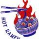 Hot Ramen Food Embroidery Design