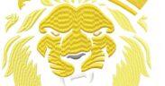 Lion Leo Crown Free Embroidery Design