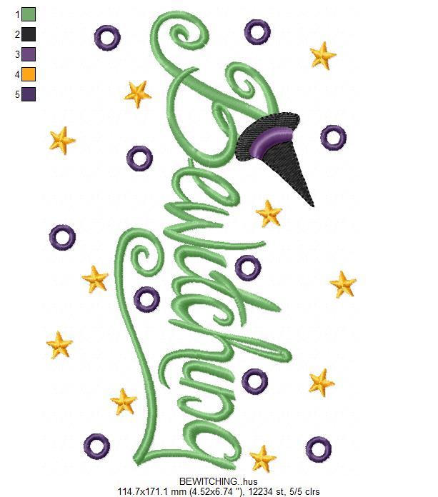 Bewitching Free Embroidery Design