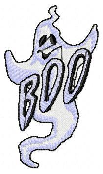 Halloween Boo Ghost Free Embroidery Design