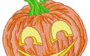 Halloween Pumpkin Free Embroidery Design