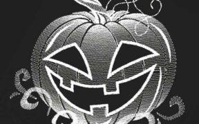 Halloween Pumpkin Face Free Embroidery Design