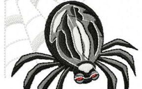 Halloween Spider Free Embroidery Design