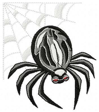 Halloween Spider Free Embroidery Design