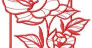 Add a Touch of Elegance with the Red Flower Free Embroidery Design!