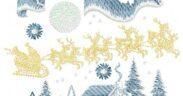 Snow City Free Embroidery Design