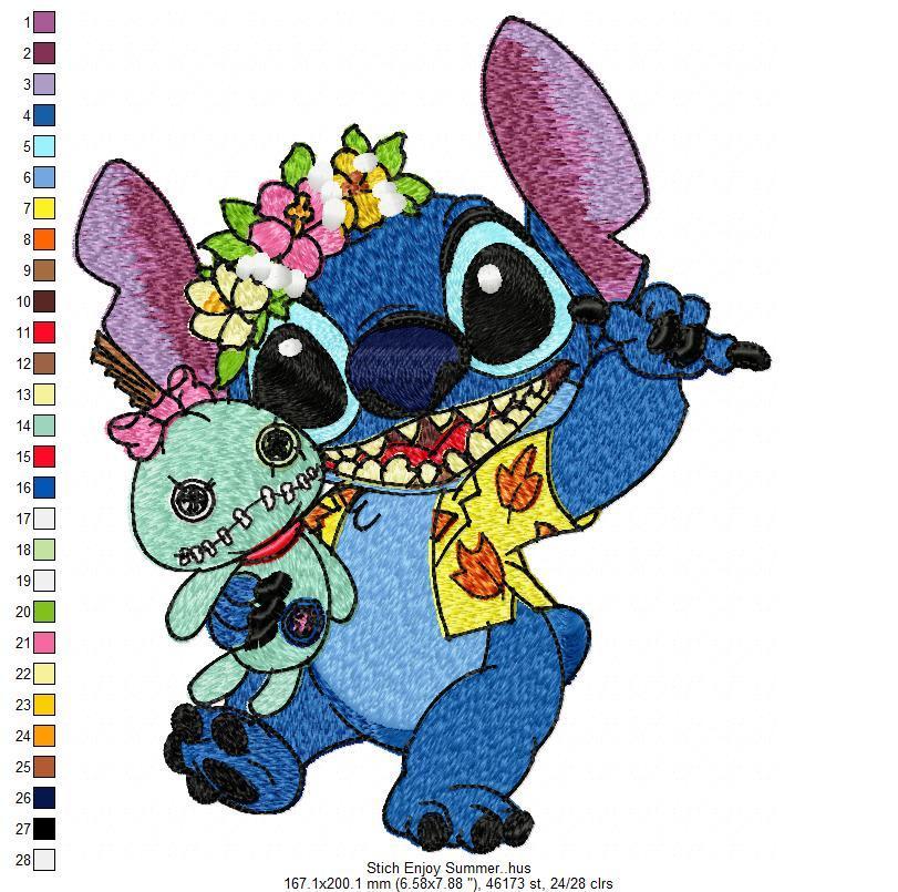 Stich Enjoy Summer Free Embroidery Design